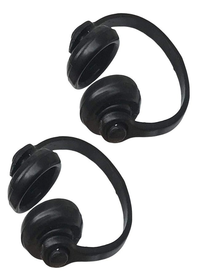 Dwuww 2Pcs Black 1:12 Dollhouse Headphones Miniature Headset Model Toy Micro Landscape Decoration Dollhouse Accessories - Image 1